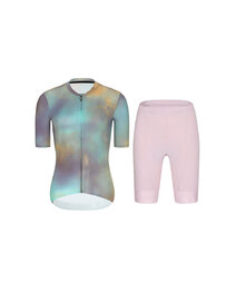 RIVANELLE Krótka koszulka kolarska i spodenki - COSMA - różowy/fioletowy/złoty